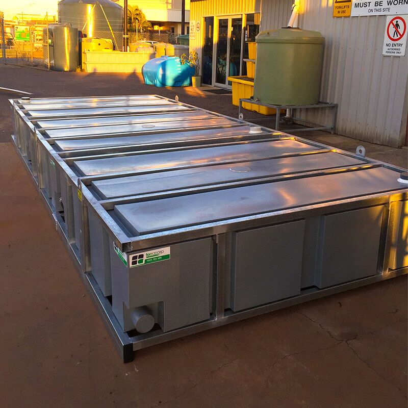 6000L Waste Tank - Top View